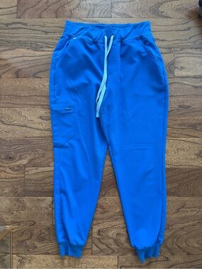 Figs High Waisted Zamora Jogger Scrubs - Royal Blue